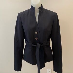 Calvin Klein black tie jacket classic 90’s silhouette size 2
